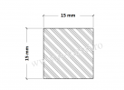 Bara patrata aluminiu 15 mm 1